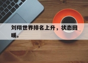 真人棋牌对战-刘翔世界排名上升，状态回暖。
